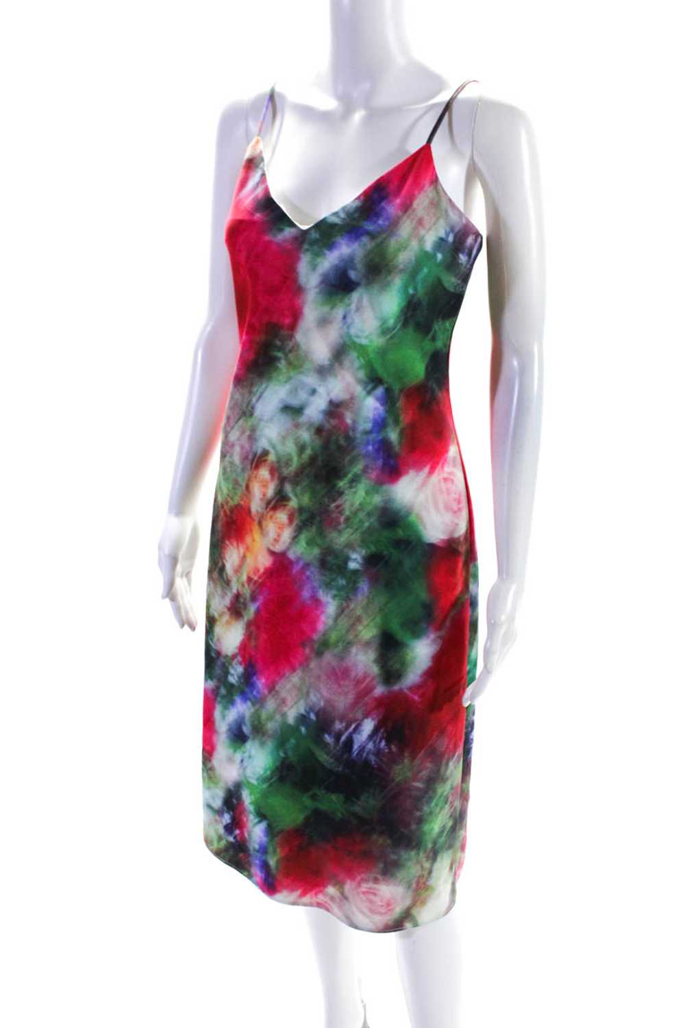 Adam Lippes Collective Womens Floral Silk Slip Dr… - image 2