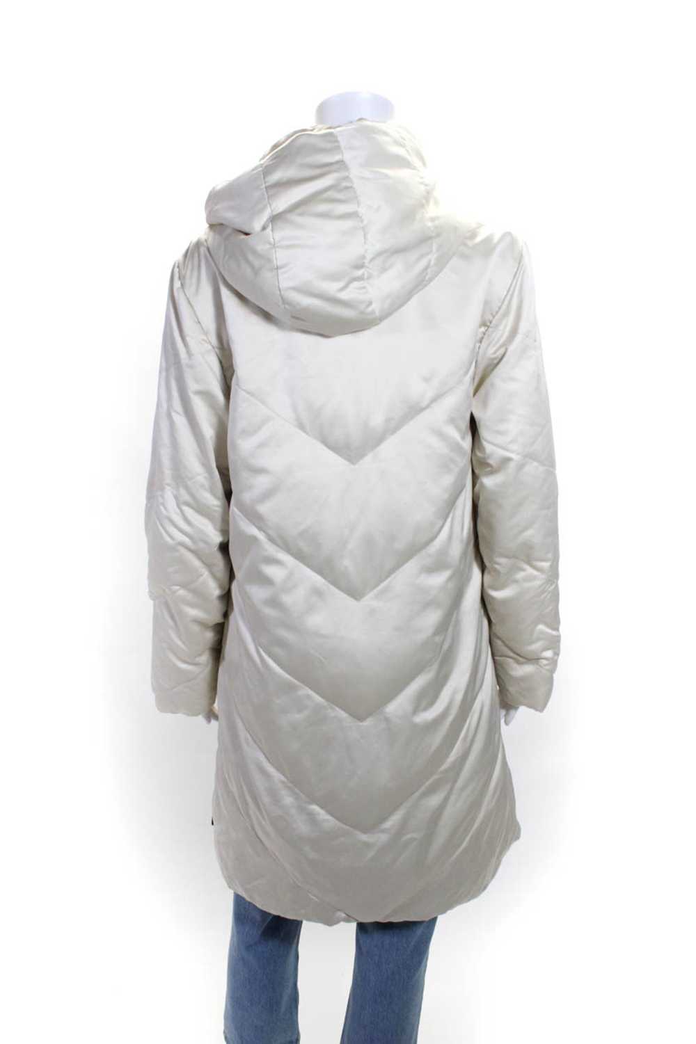 Moncler Womens Stripe Zipped Long Sleeve Hooded Q… - image 3
