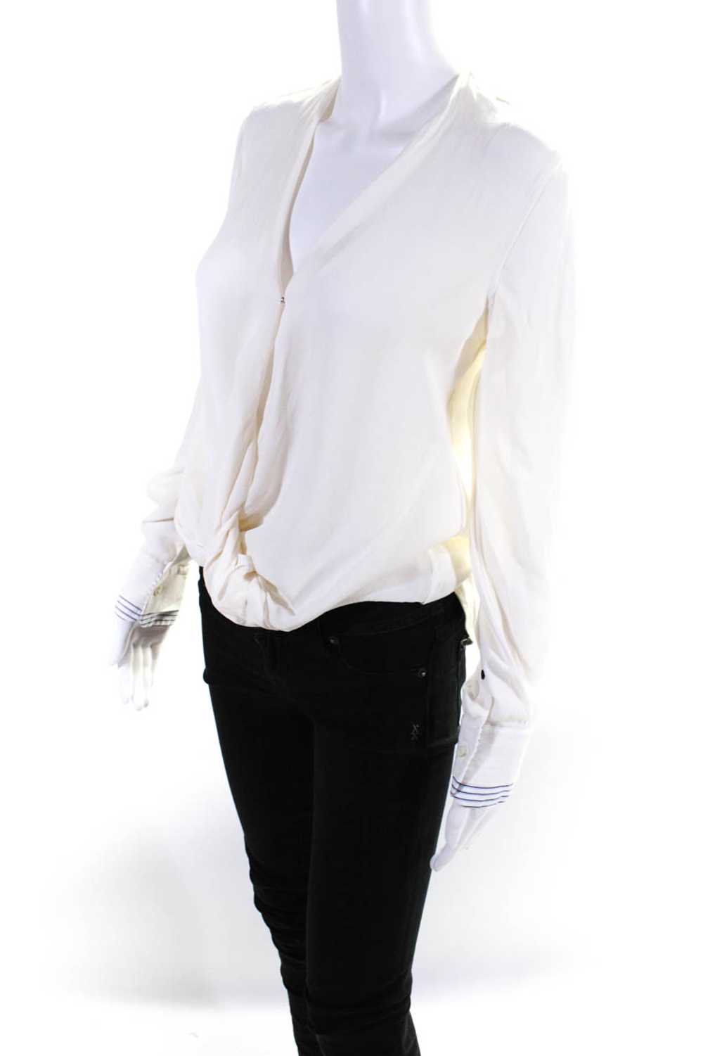 Rag & Bone Womens Silk Chiffon V-Neck Wrap Long S… - image 2