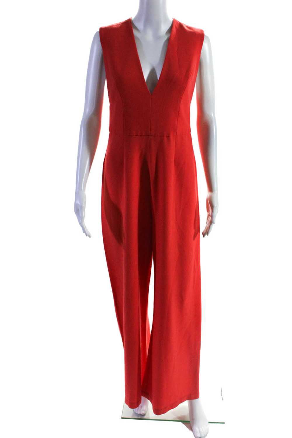 Alexis Womens Red Amadeo Revolve Cape Jumpsuit Si… - image 1