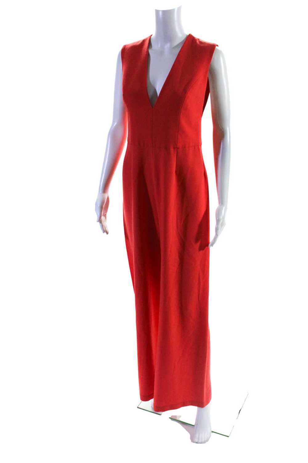 Alexis Womens Red Amadeo Revolve Cape Jumpsuit Si… - image 2