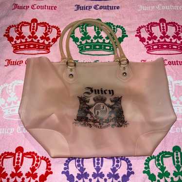 Vintage Jelly Pink Juicy Couture Purse Tote Bag Ha
