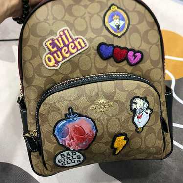 Disney X Coach Court Backpack In Signature Canvas 