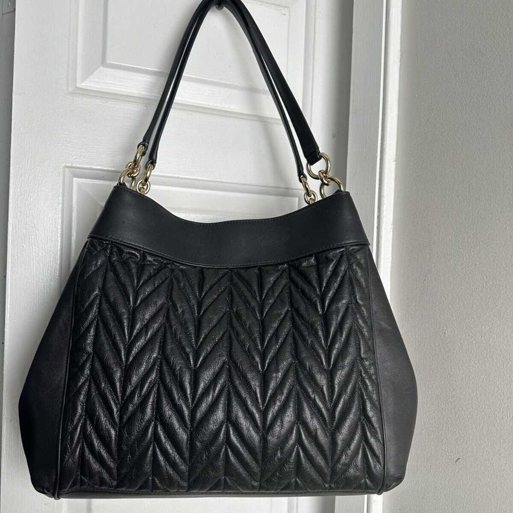 Coach Lexy Black Quilted Leather Shoulder Bag 329… - image 3