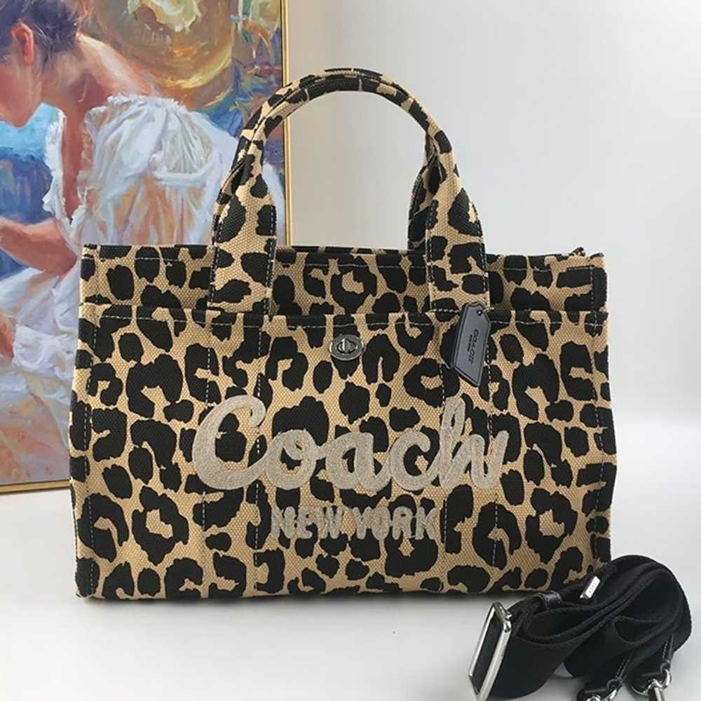 New cargo tote leopard print - image 1