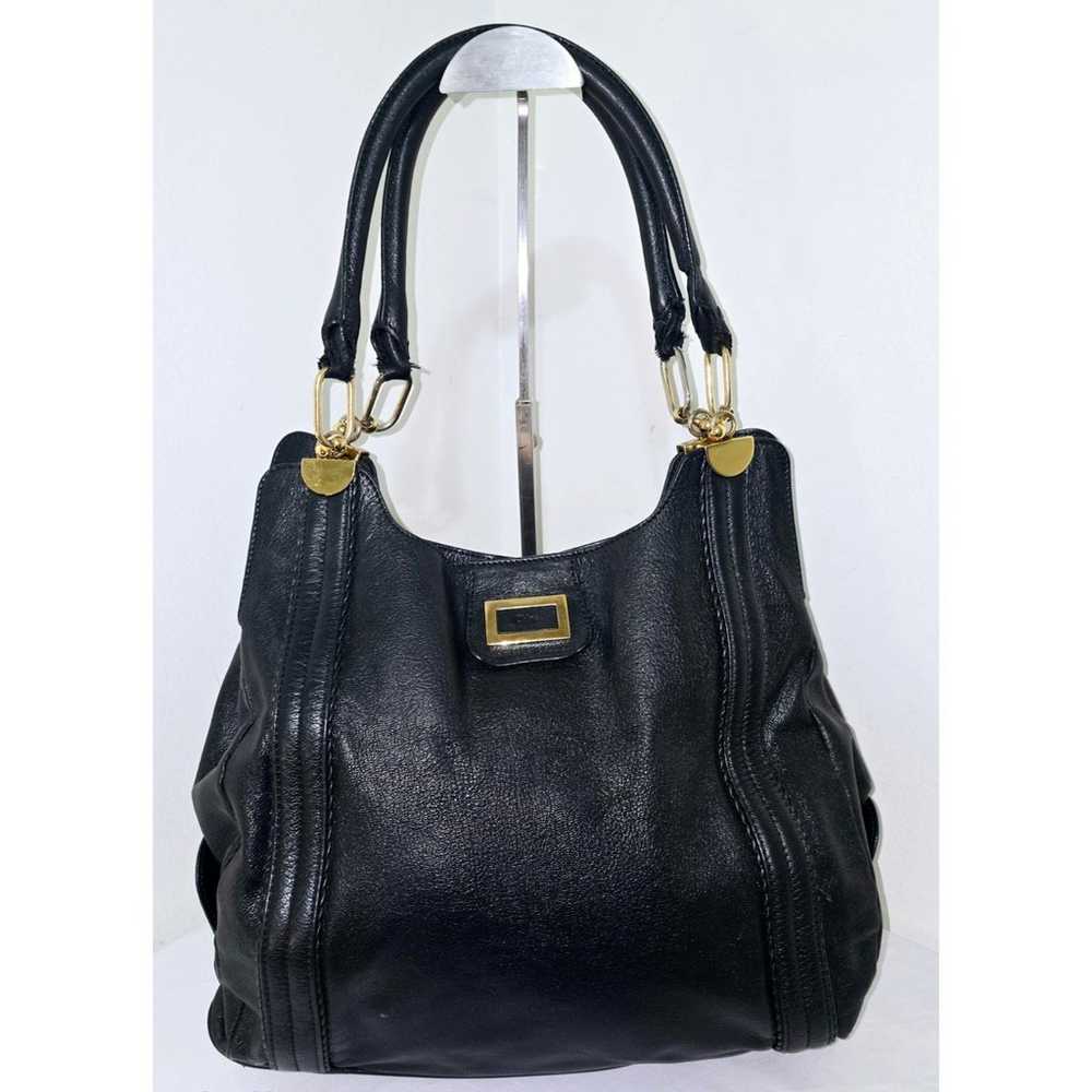 Chloe Black Leather Tote Shopper Bag - image 2