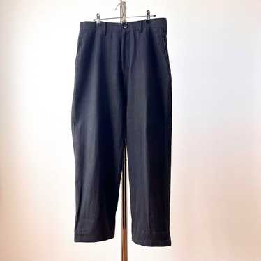 Yohji Yamamoto Cotton Wide Pants Black Size M - image 1