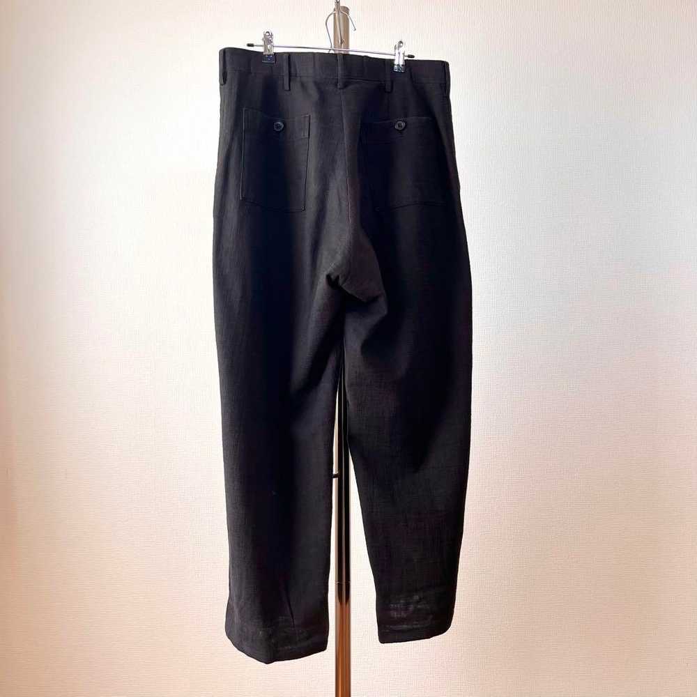 Yohji Yamamoto Cotton Wide Pants Black Size M - image 2