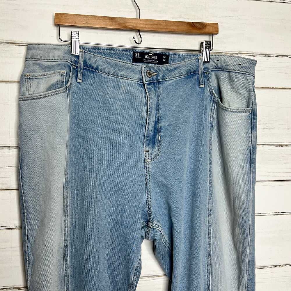 Hollister Ultra High Rise Dad Jean Two Tone Denim… - image 10
