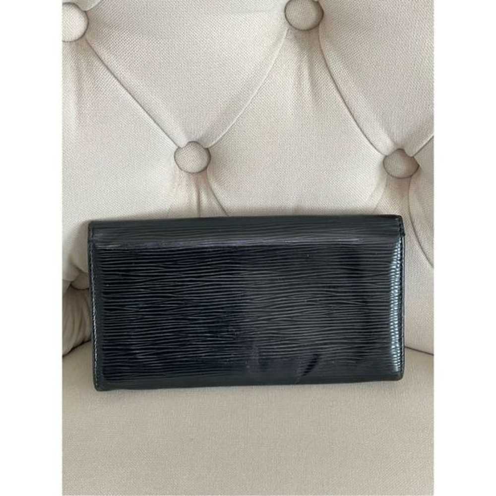 Louis Vuitton vintage black Epi leather long wall… - image 2