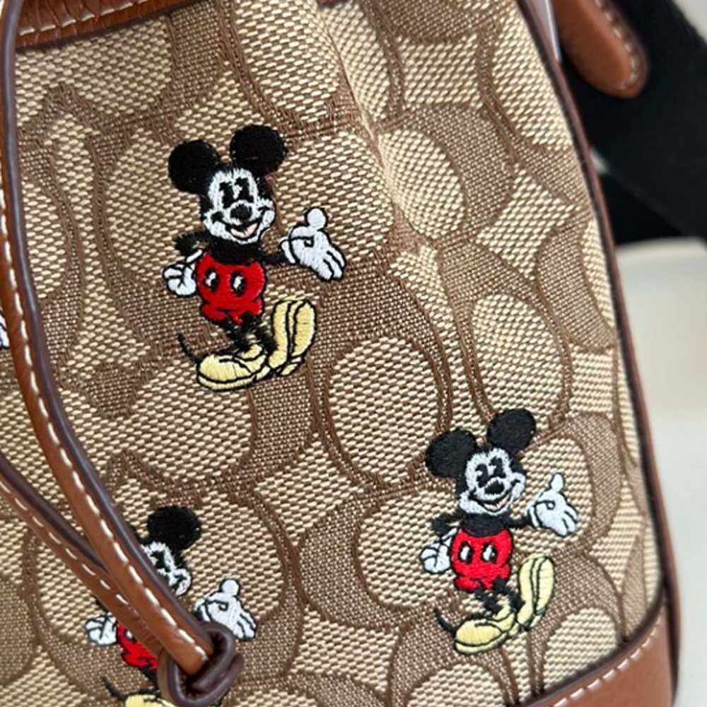 Disney X Coach Mini Dempsey Bucket Bag In Signatu… - image 5