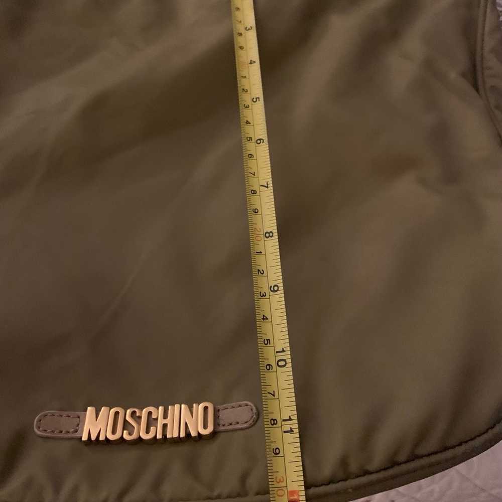 Moschino Redwall hobo large green nylon bag with … - image 10