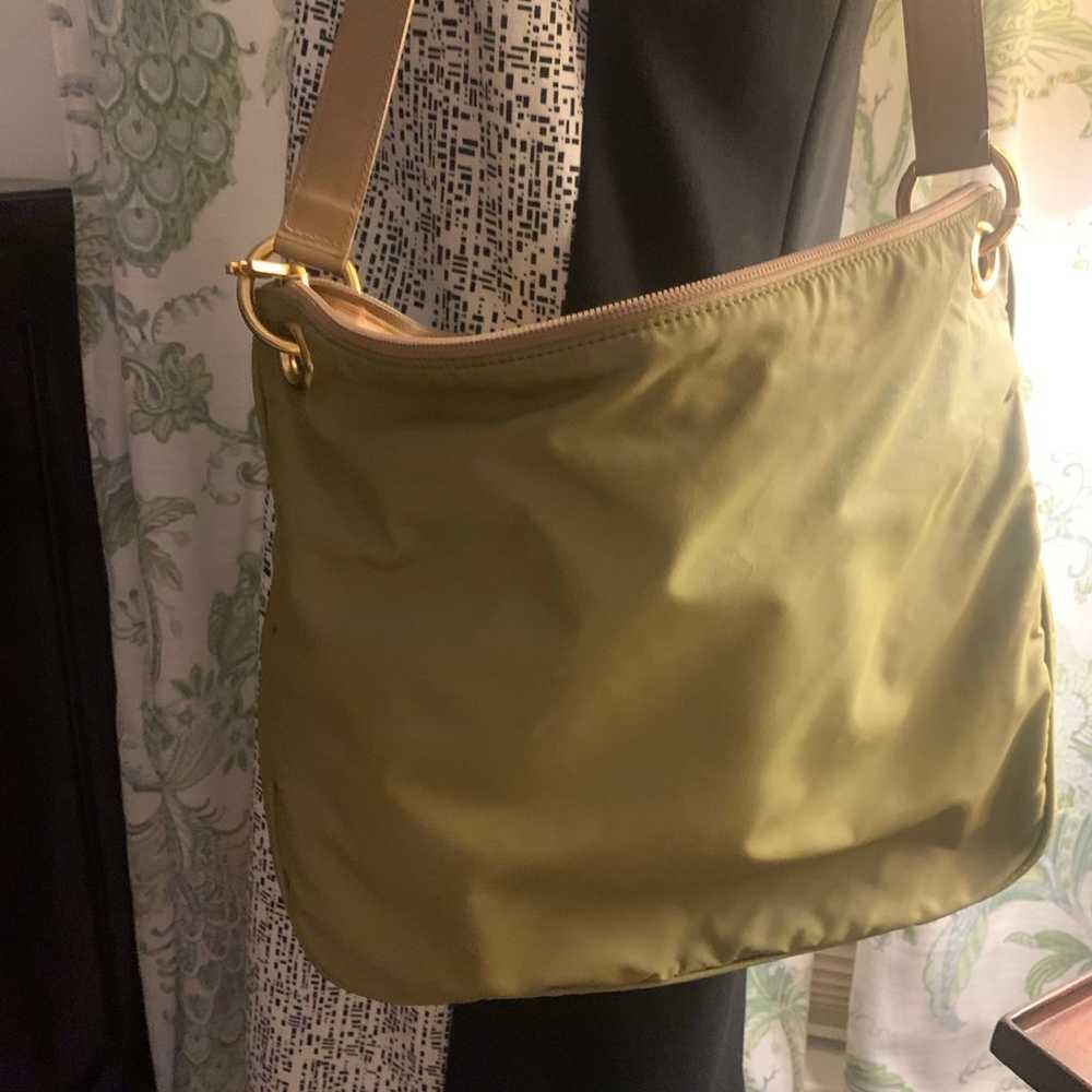 Moschino Redwall hobo large green nylon bag with … - image 9