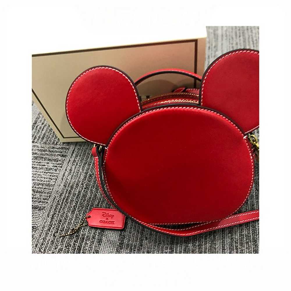 Disney x Coach mickey mouse ear bag Red - image 6