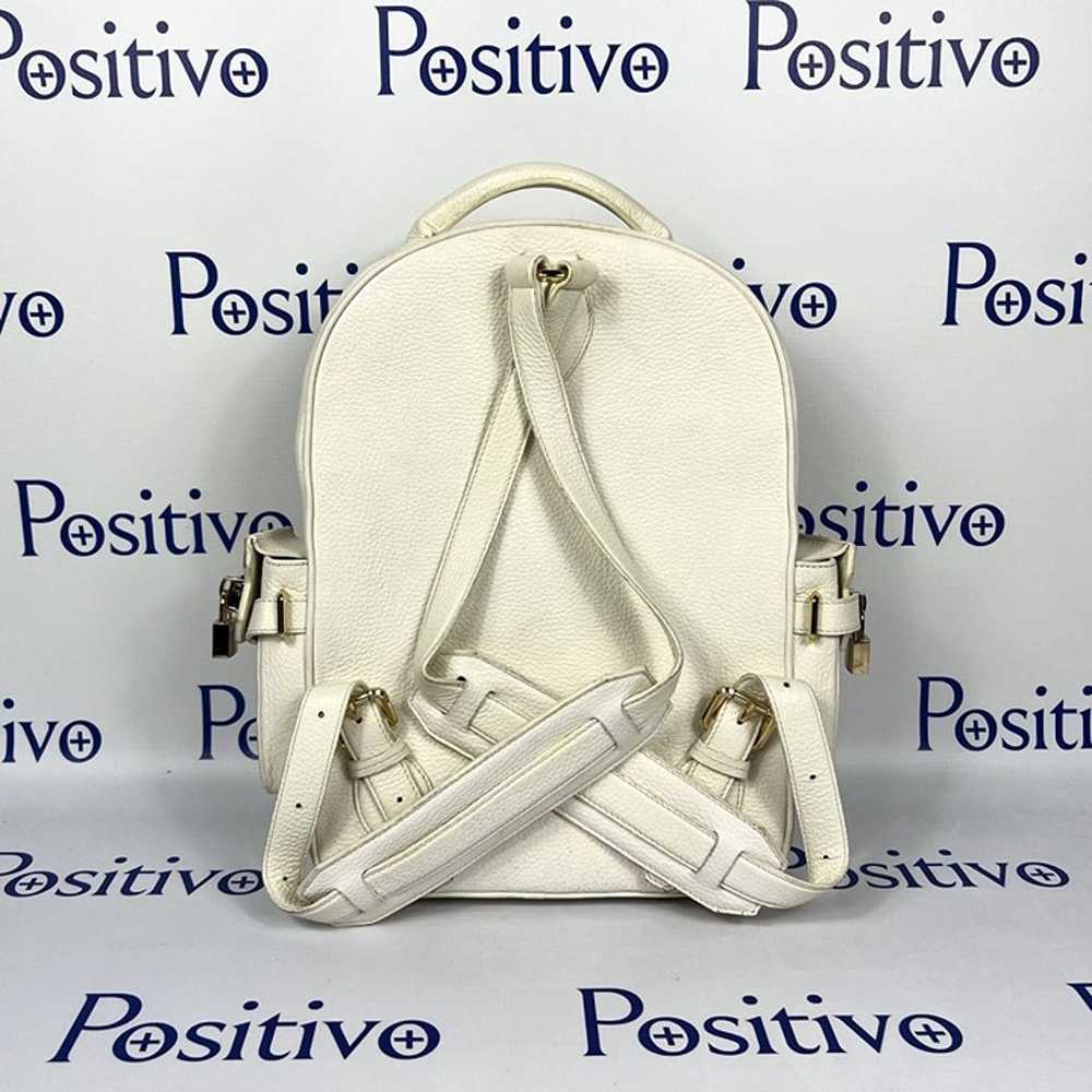 Buscemi Mini PHD White Leather Backpack Bag One S… - image 2
