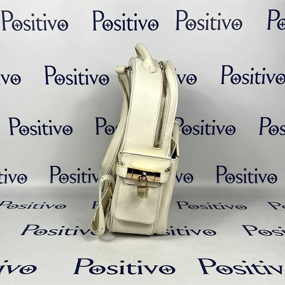Buscemi Mini PHD White Leather Backpack Bag One S… - image 3