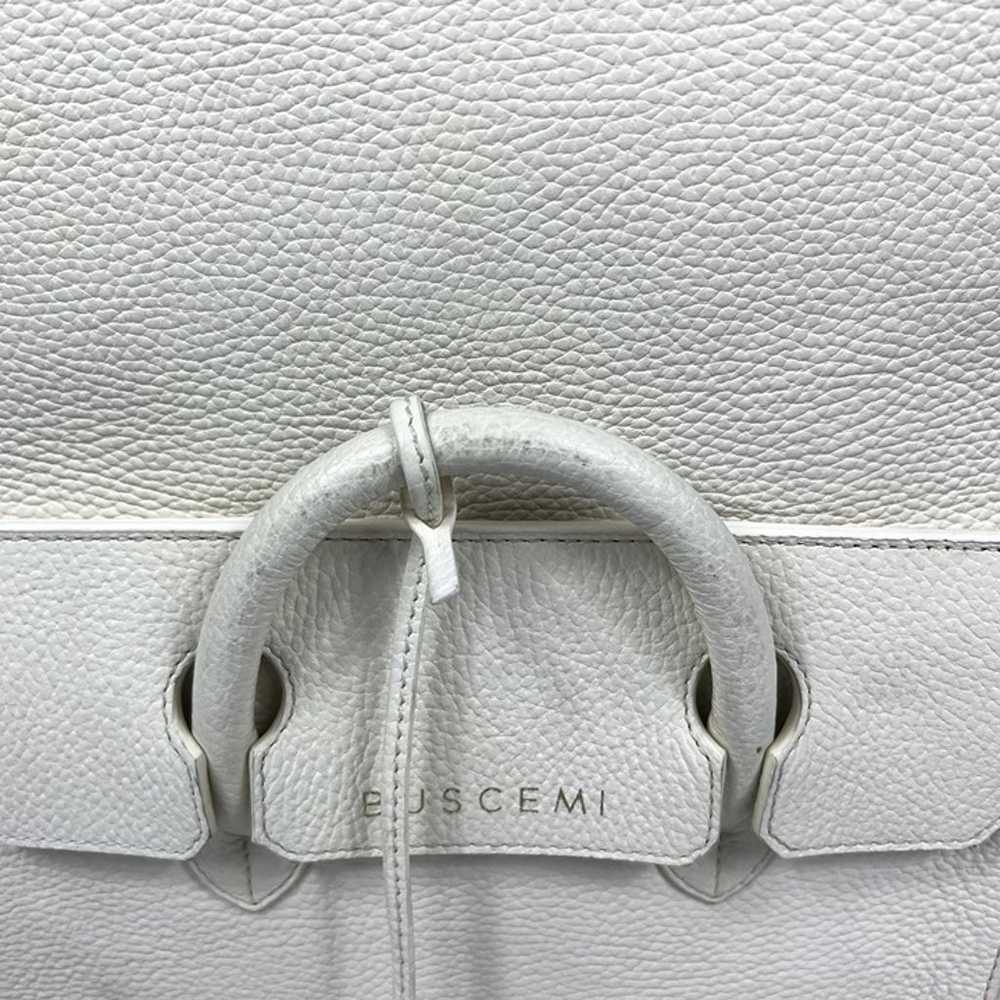 Buscemi Mini PHD White Leather Backpack Bag One S… - image 8