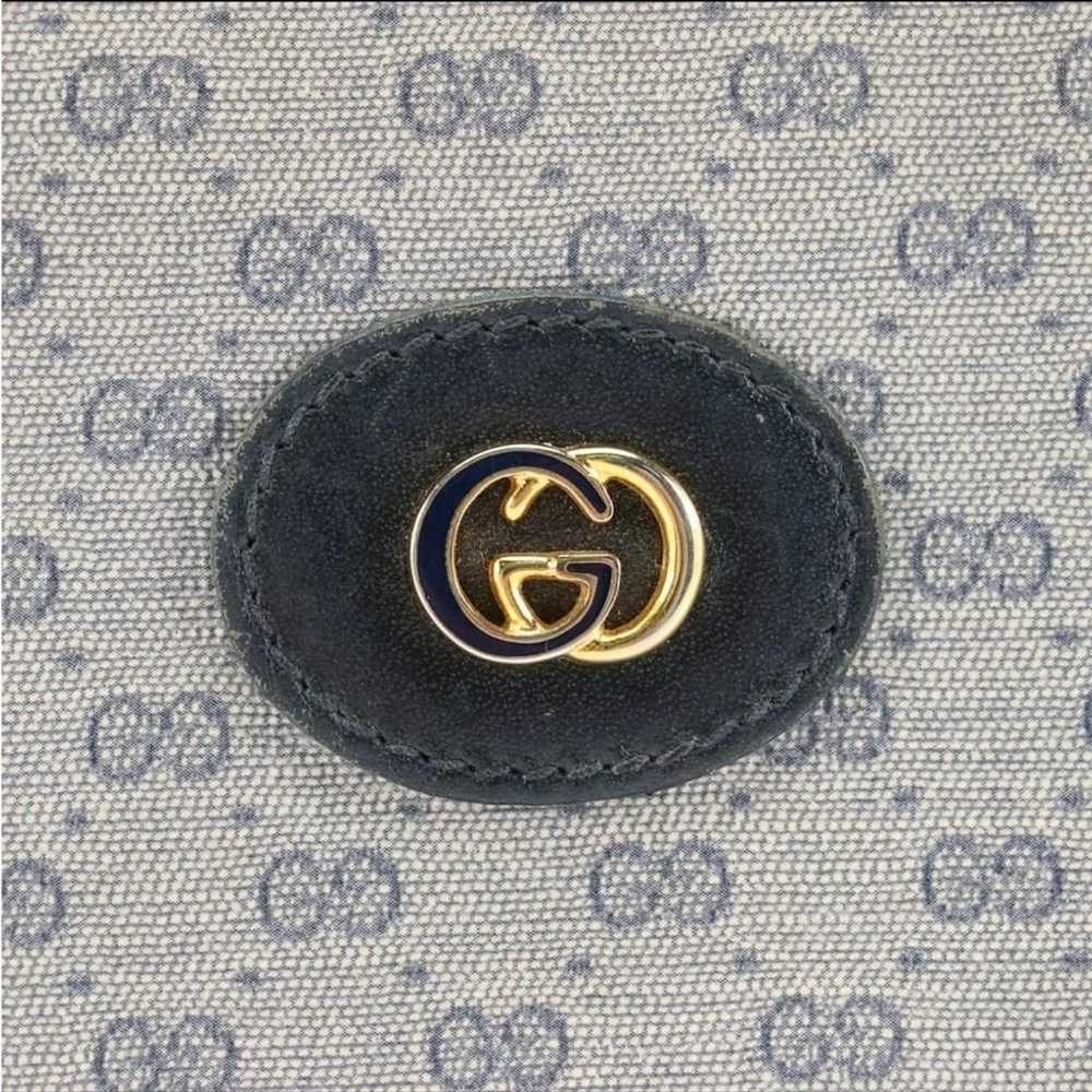 GUCCI Zip Pouch in Navy Blue Micro GG Canvas and … - image 6