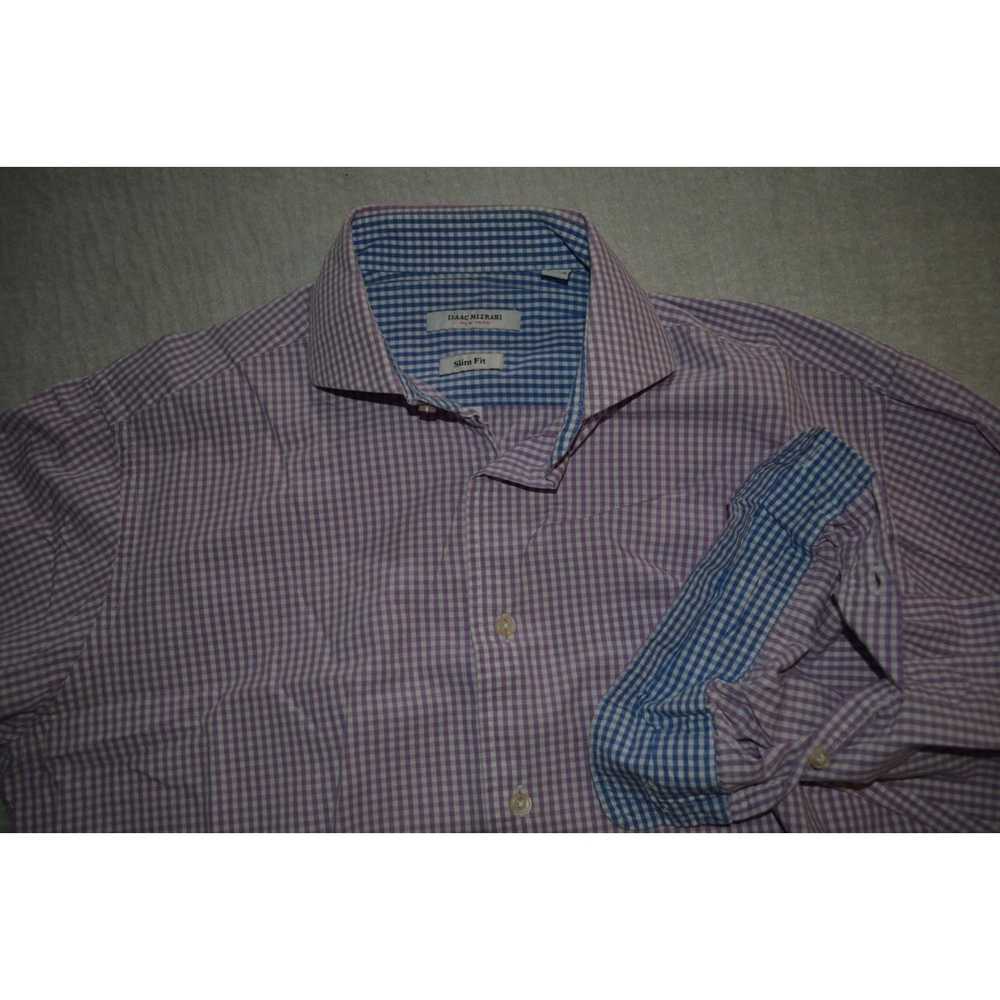 1072 Isaac Mizrahi New York Dress Shirt Flip Cuff… - image 2