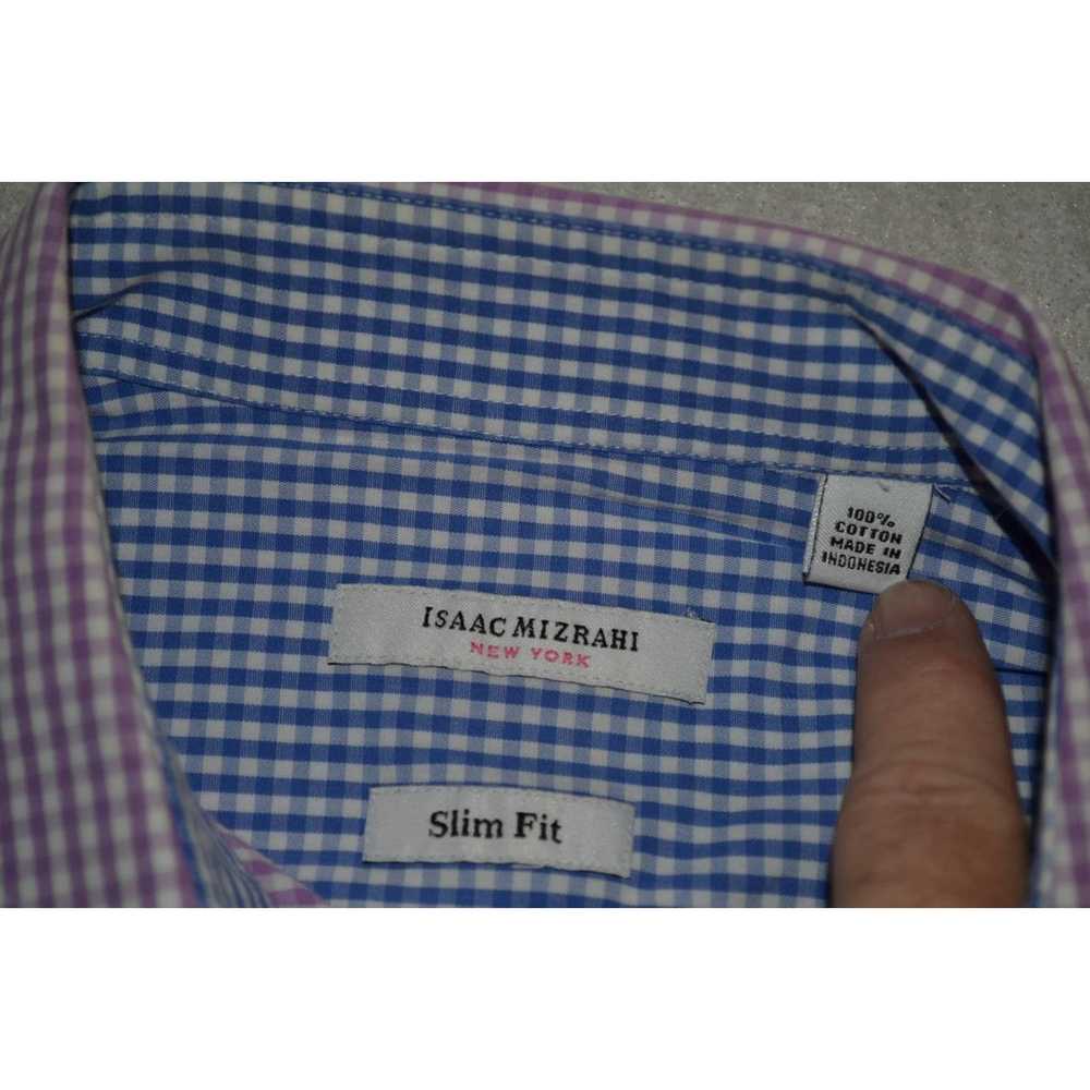 1072 Isaac Mizrahi New York Dress Shirt Flip Cuff… - image 8