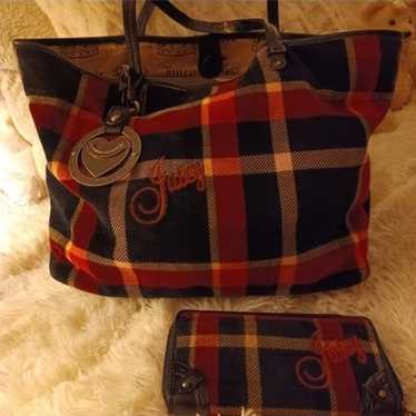 RARE Juicy Couture Y2K Beautiful Vintage Plaid To… - image 1