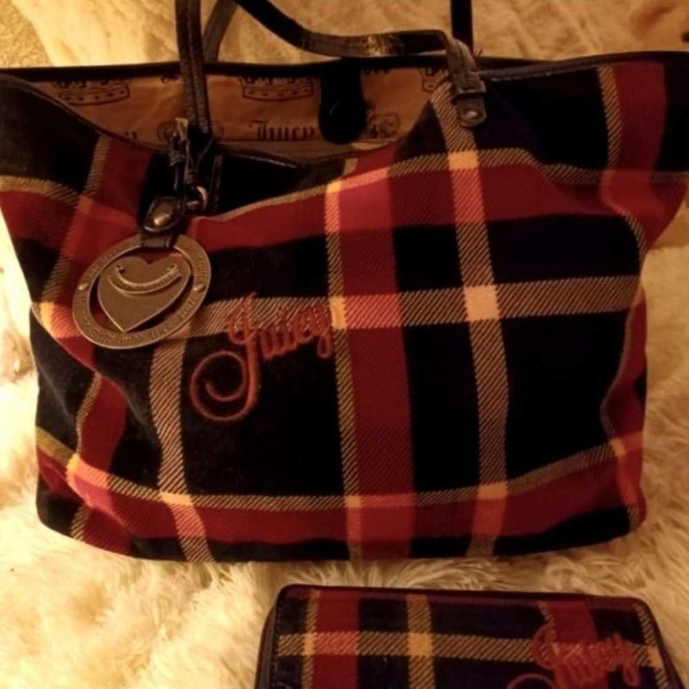 RARE Juicy Couture Y2K Beautiful Vintage Plaid To… - image 9