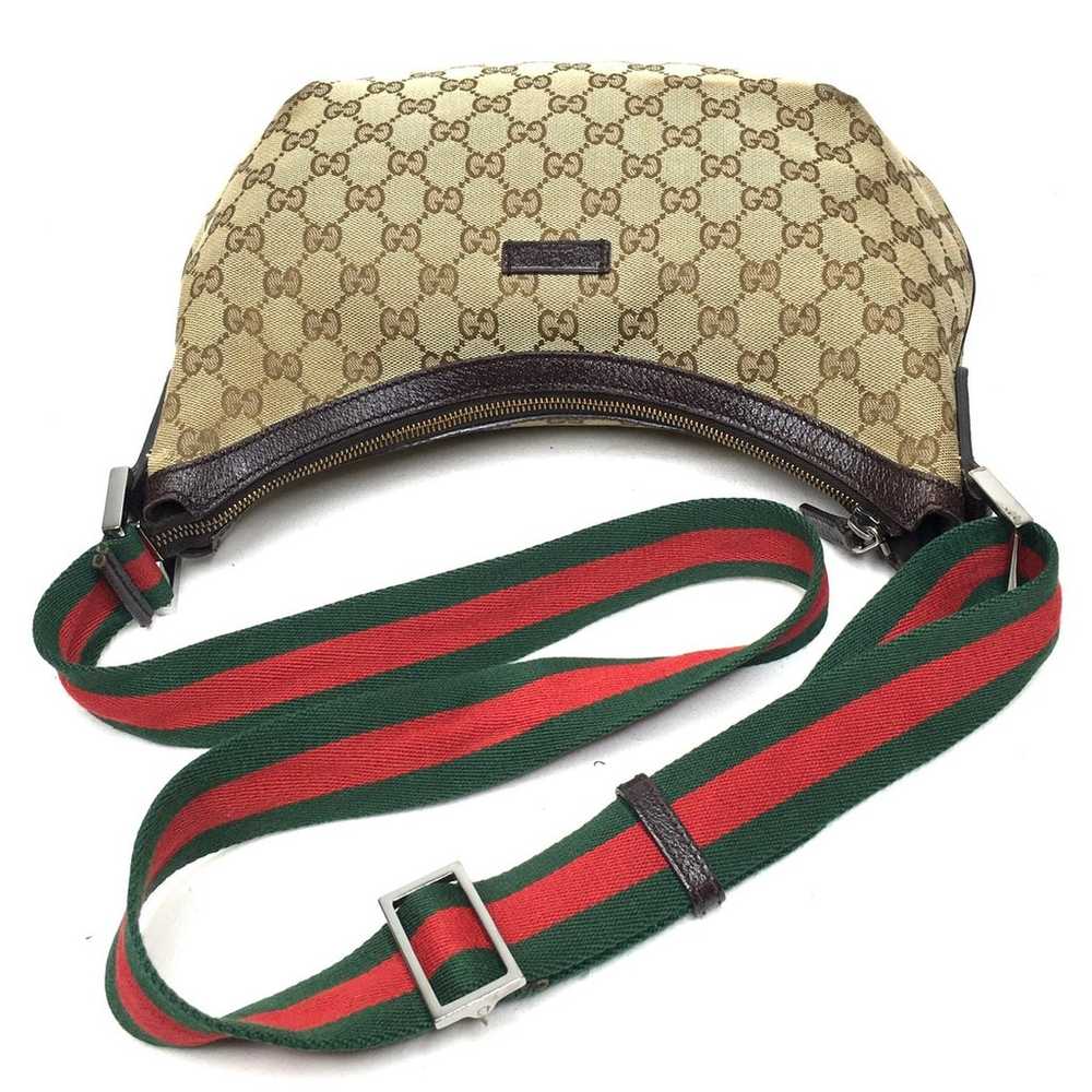 Authentic Gucci crossbody bag brown canvas - image 11