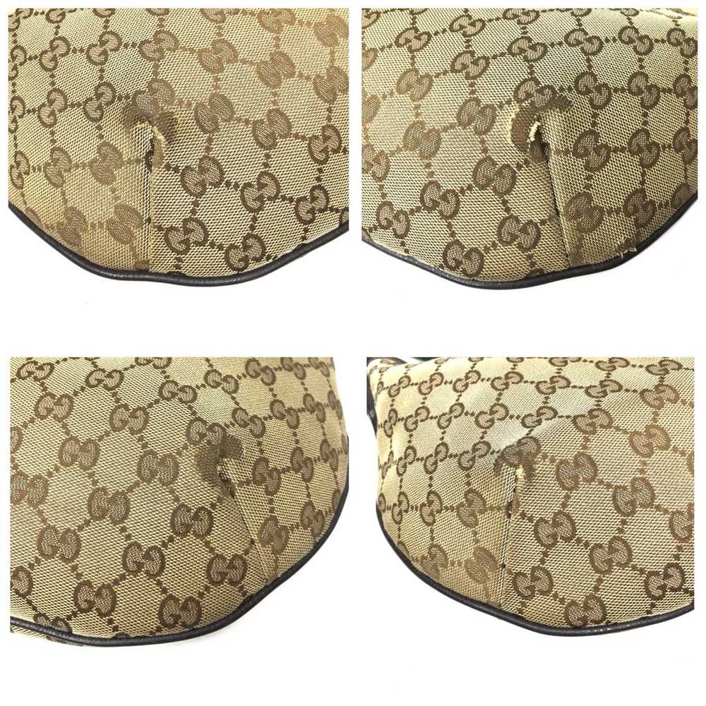 Authentic Gucci crossbody bag brown canvas - image 12