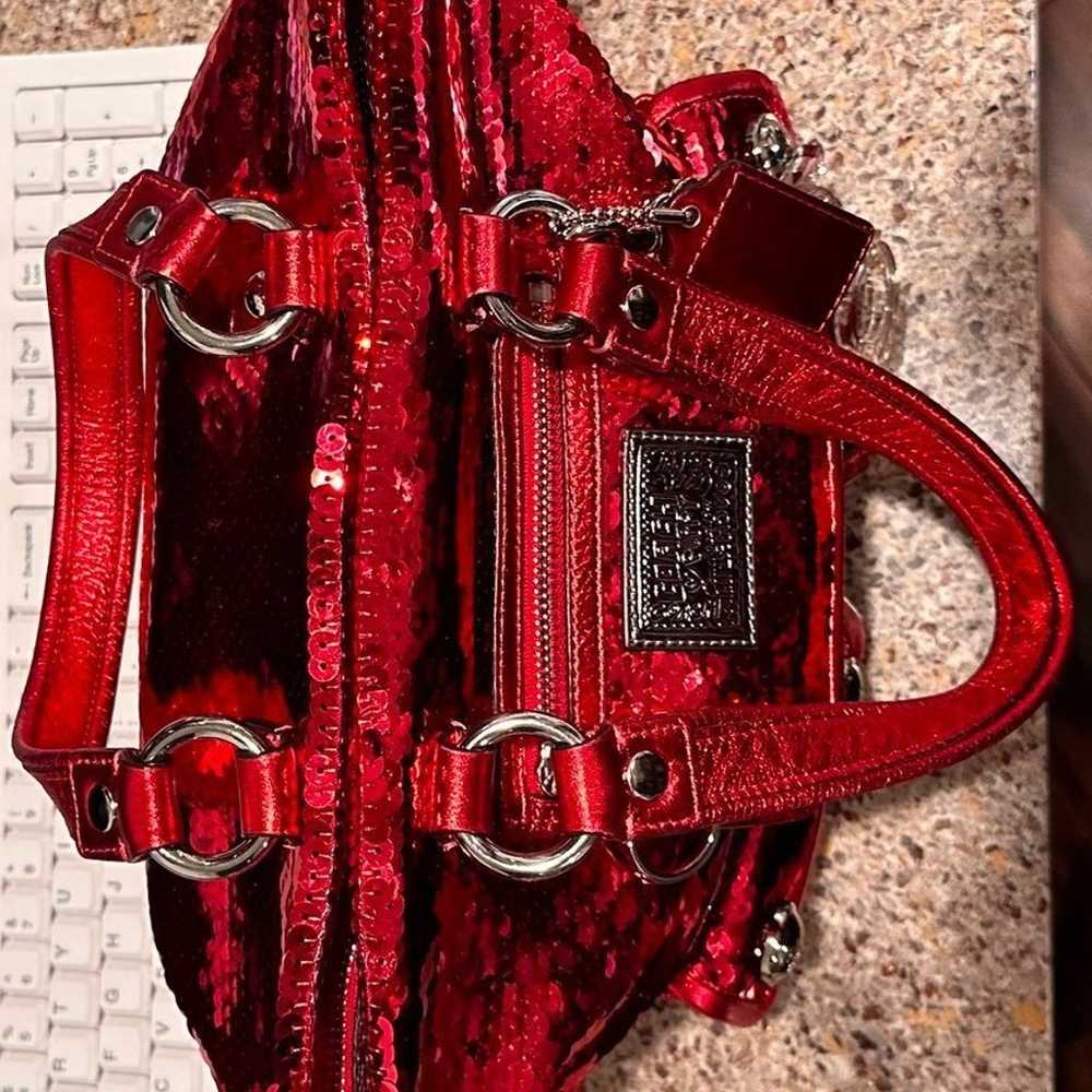 Coach Sequin Spotlight in Red/Silver Limited Edit… - image 11