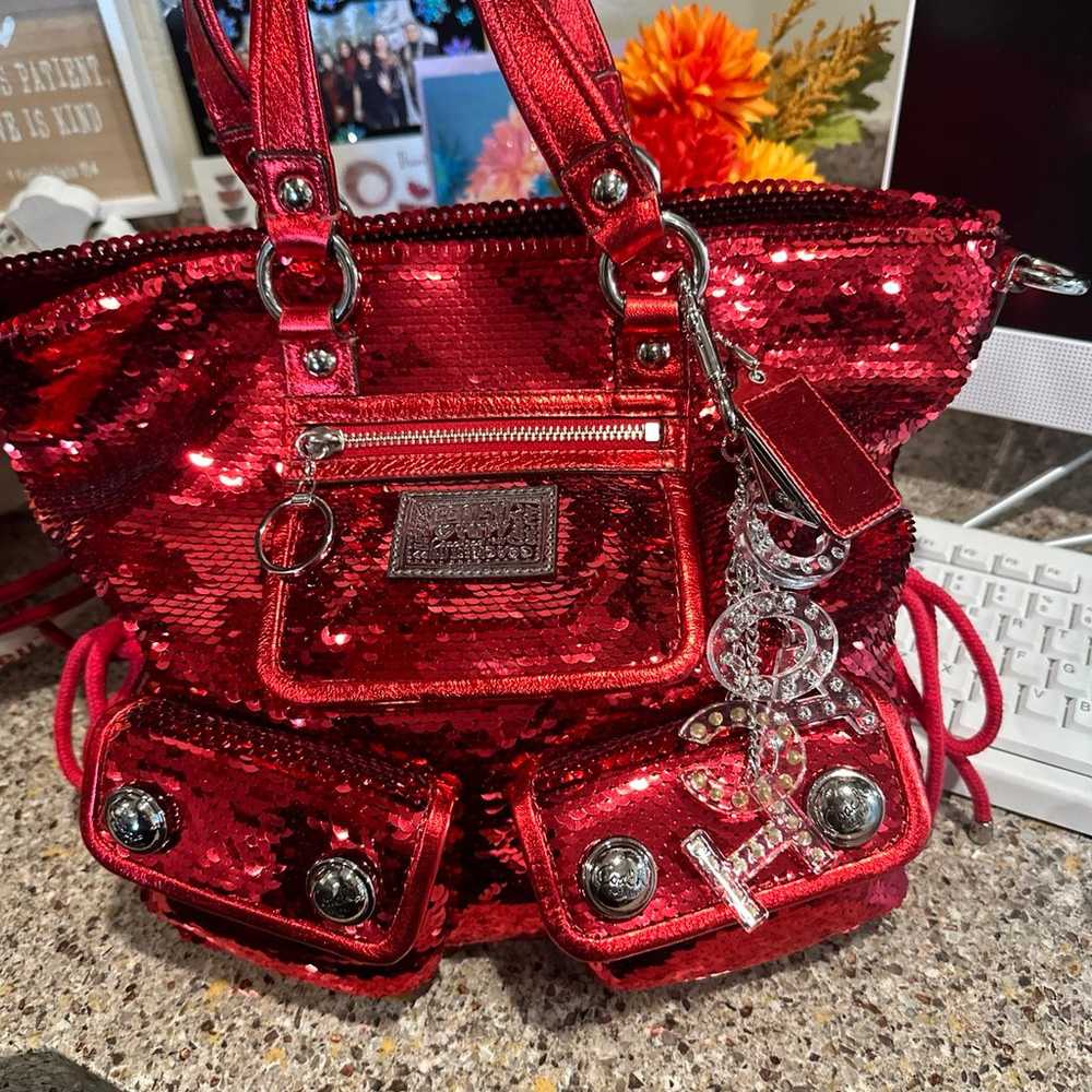 Coach Sequin Spotlight in Red/Silver Limited Edit… - image 2