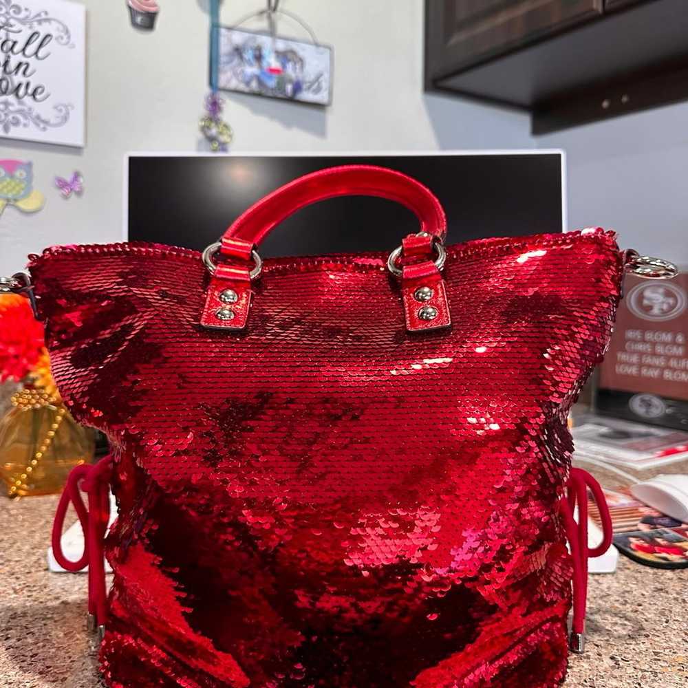 Coach Sequin Spotlight in Red/Silver Limited Edit… - image 4