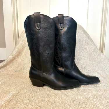 Madden Girl Black Cowboy Boots Size 8