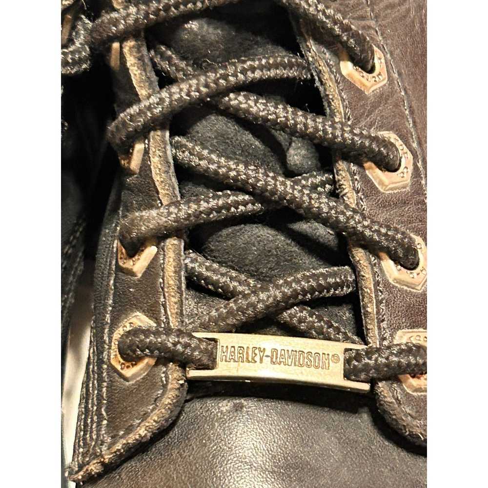 Harley Davidson Black Leather  Boots Women’s Size… - image 12