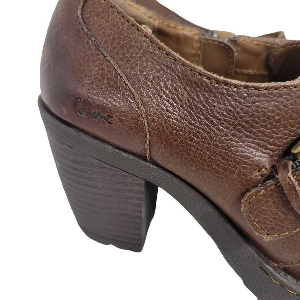 Boc Born Brown Leather Western Booties 6.5 - image 3