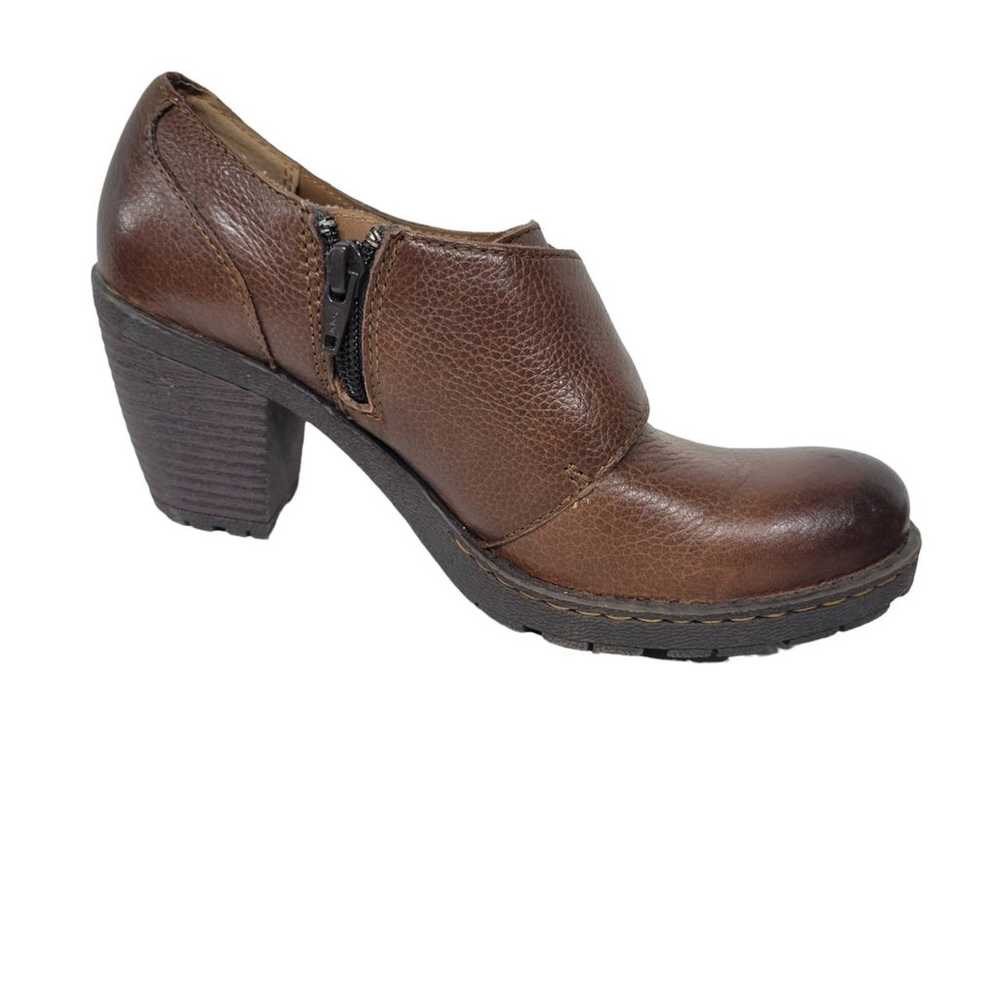 Boc Born Brown Leather Western Booties 6.5 - image 4