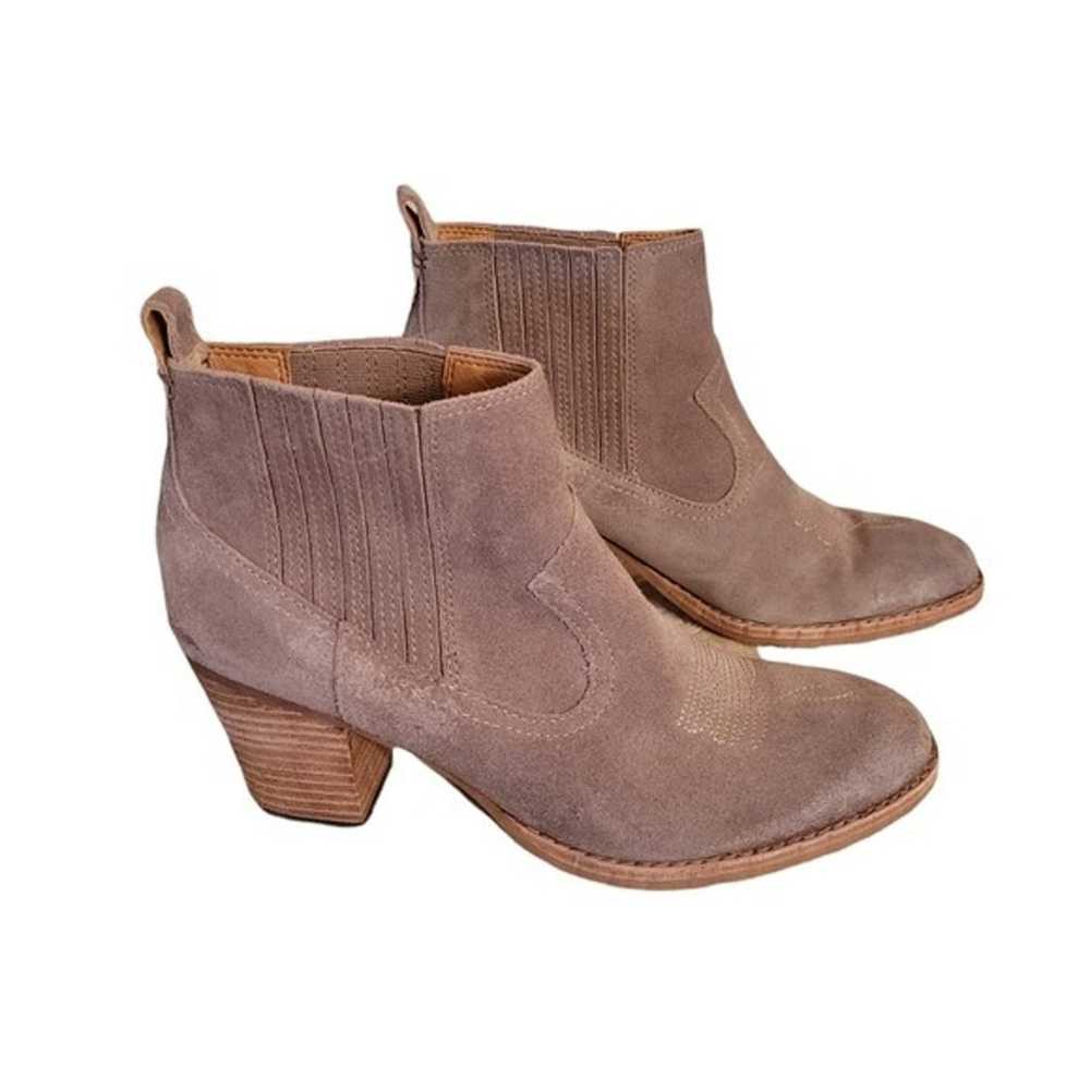 Dolce Vita Western Distressed Suede Leather Taupe… - image 3