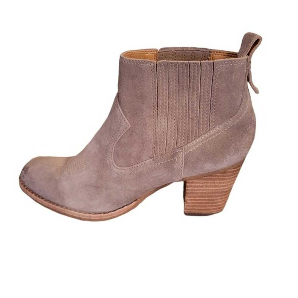 Dolce Vita Western Distressed Suede Leather Taupe… - image 5