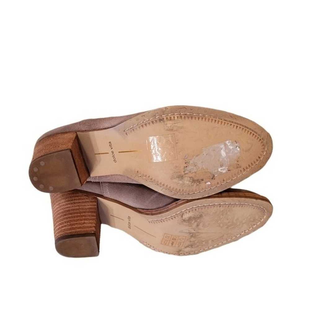 Dolce Vita Western Distressed Suede Leather Taupe… - image 8