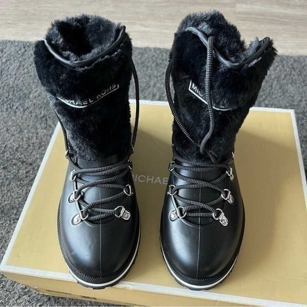 Michael Kors Lanis combat rain boots faux fur - image 7