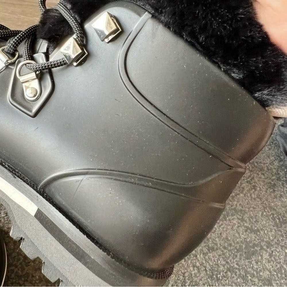 Michael Kors Lanis combat rain boots faux fur - image 8