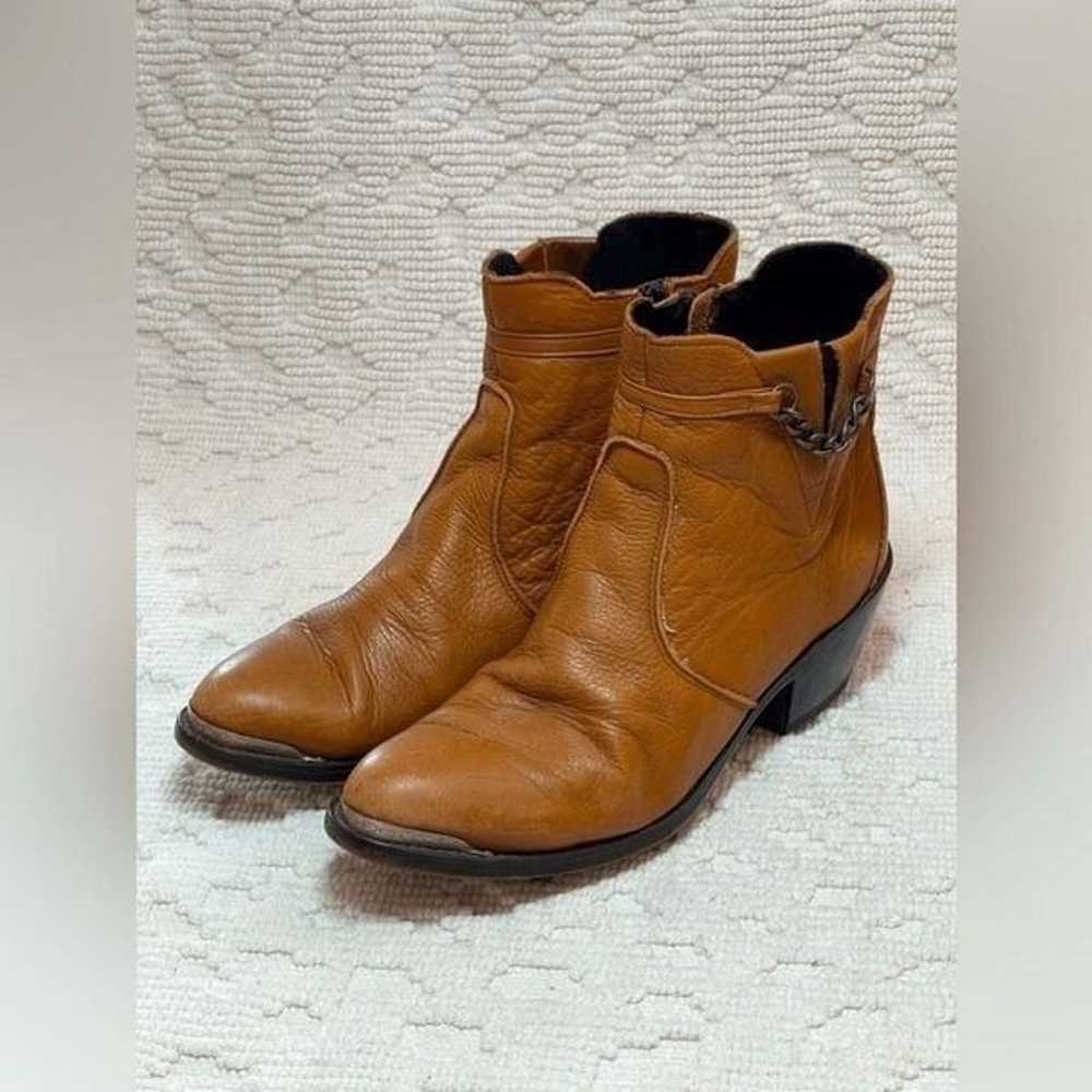 Durango Western cowboy Boots zip ankle booties co… - image 1