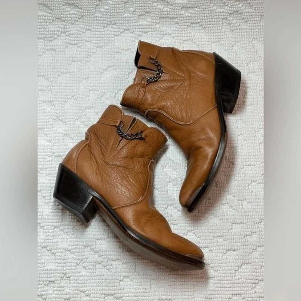 Durango Western cowboy Boots zip ankle booties co… - image 3