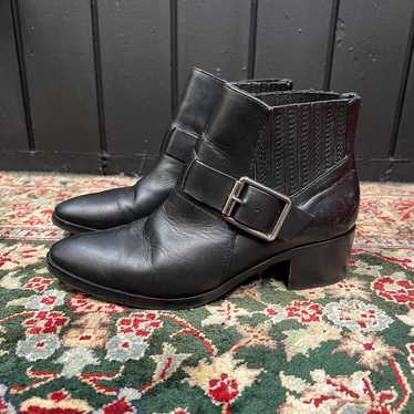 Aquatalia Leather Foster Weatherproof Ankle Boots… - image 1