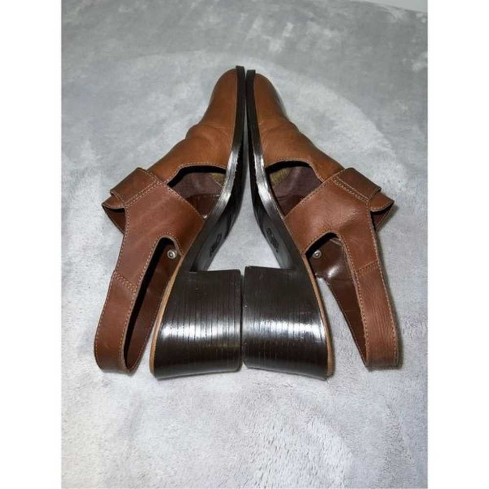 Vintage 90s Women's Slingback Square Heel Leather… - image 5