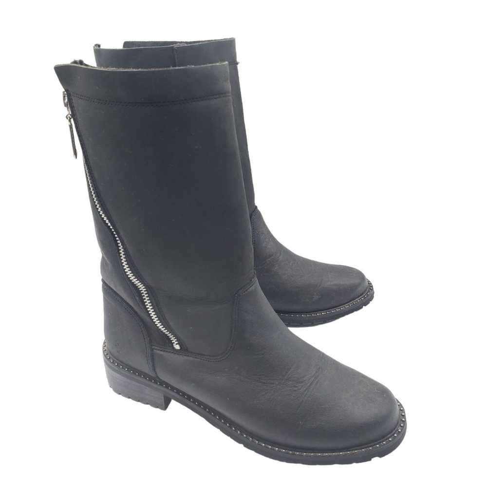 EMU Australia Womens 'Yancoal' Black Leather Side… - image 1