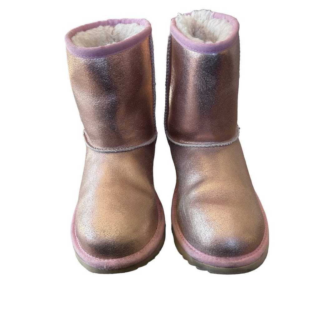 UGG Boots Womens Pink Metallic Leather Colorblock… - image 4