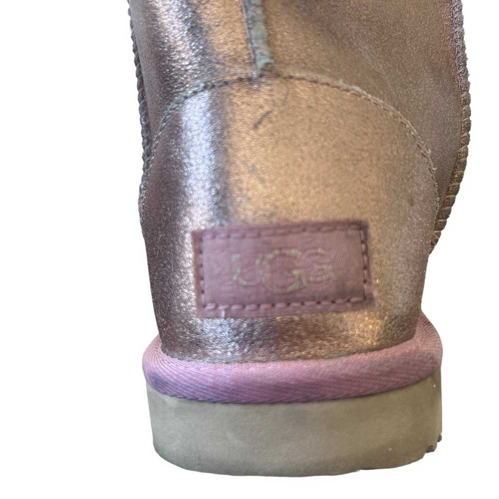 UGG Boots Womens Pink Metallic Leather Colorblock… - image 6
