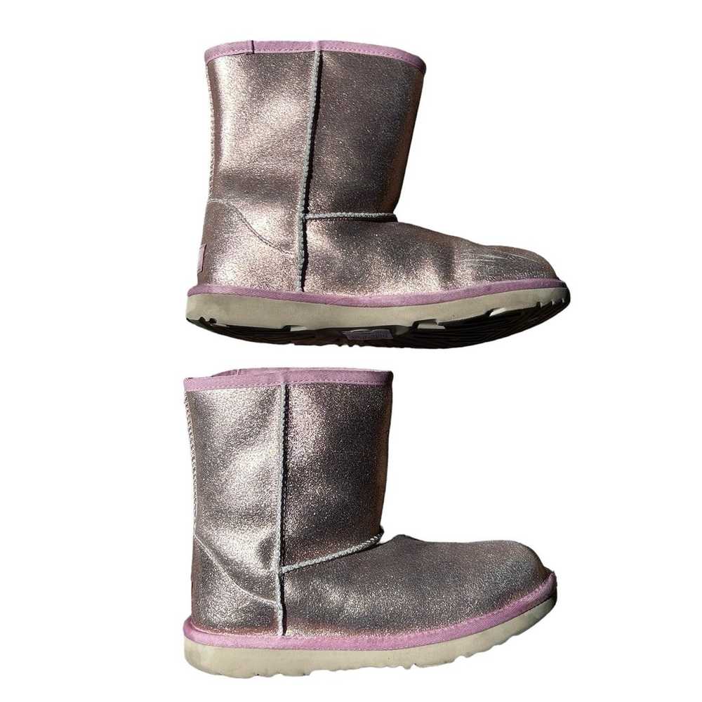 UGG Boots Womens Pink Metallic Leather Colorblock… - image 8