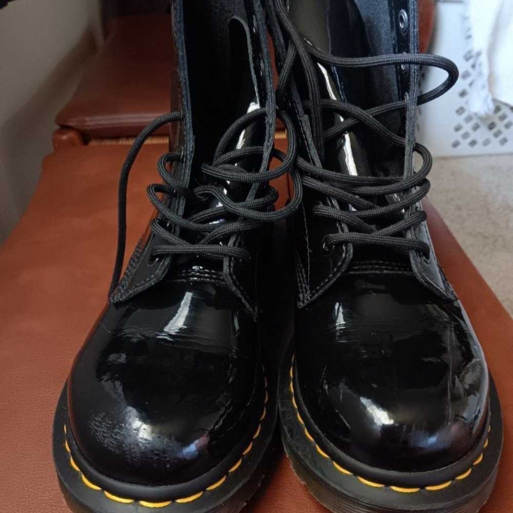 Dr. Martens 1460 WOMEN'S Black Patent Boots Size:9 - image 3