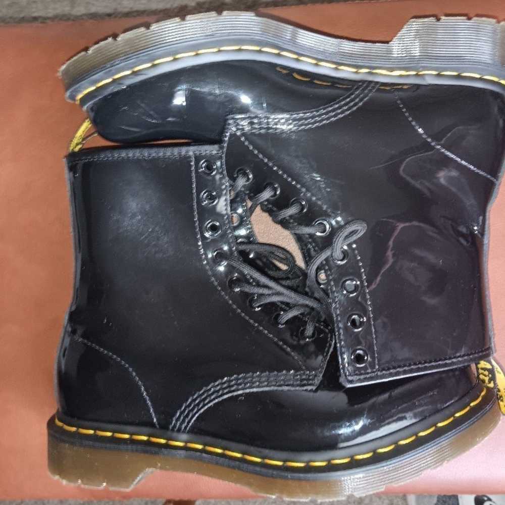 Dr. Martens 1460 WOMEN'S Black Patent Boots Size:9 - image 6